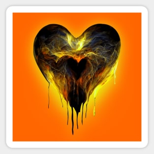 Burning Heart Sticker